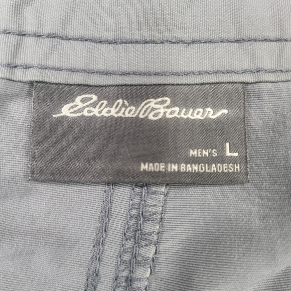 Eddie Bauer Shorts Mens Large Gray Cargo Nylon Belted 11 Inseam Outdoor - Picture 3 of 7